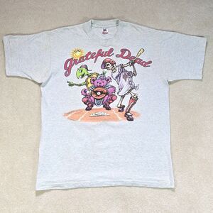 Vintage 90s Grateful Dead Steal Your Base T-Shirt XL Baseball Skeleton Bear